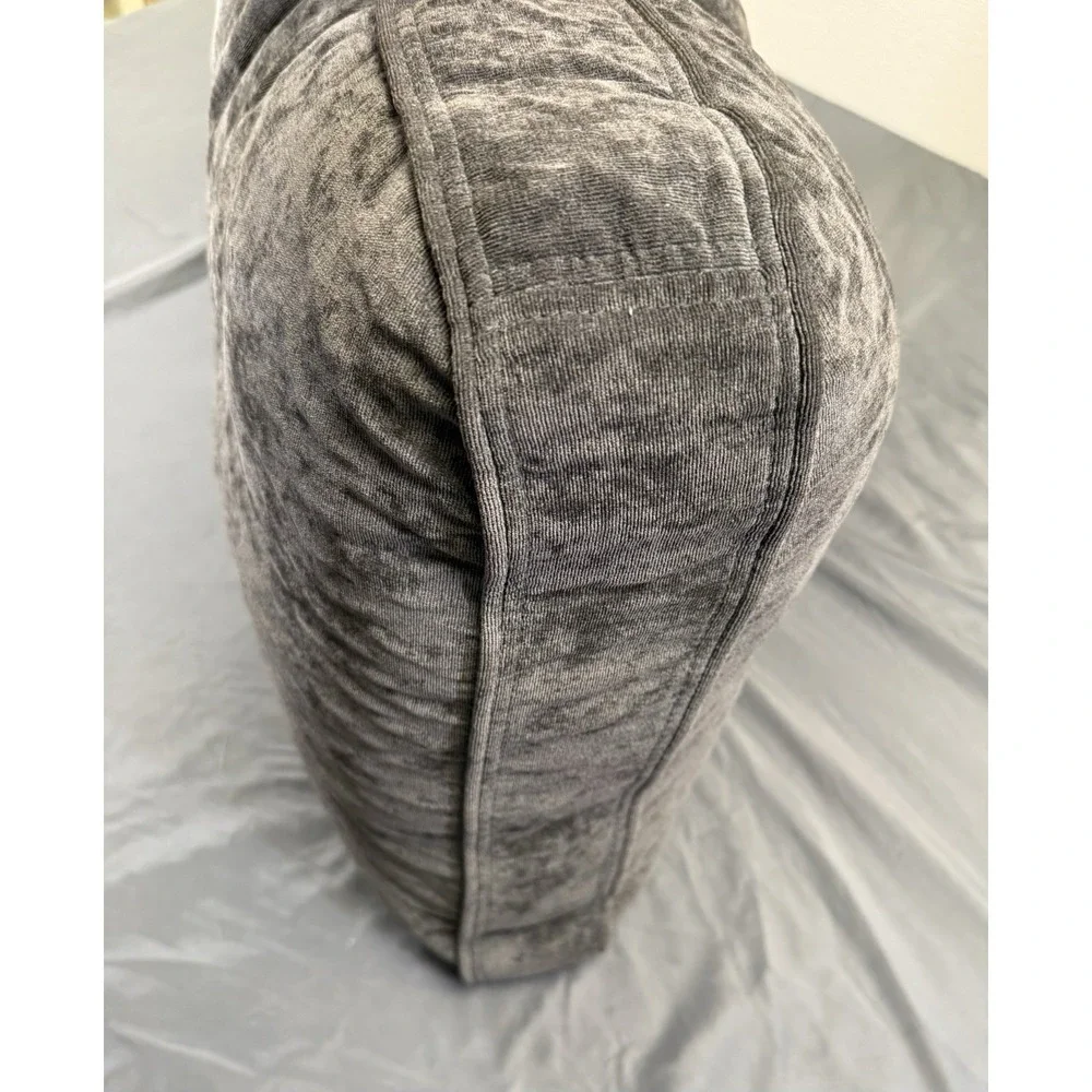 Lovesac Sactional Charcoal Grey Corded Velvet Standard Back Pillow & Cover 35x23